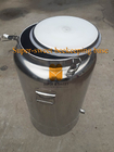 220 lb. Stainless Steel Honey Barrel/Tank with Gate Valve and heater