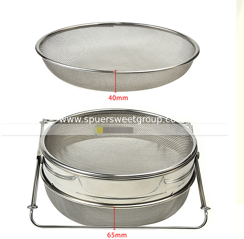 high quality stainless steel double layer honey strainer beekeeping tools