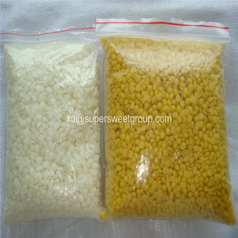 100pure yellow/white beeswax pastilles/ bees wax pellets/granules