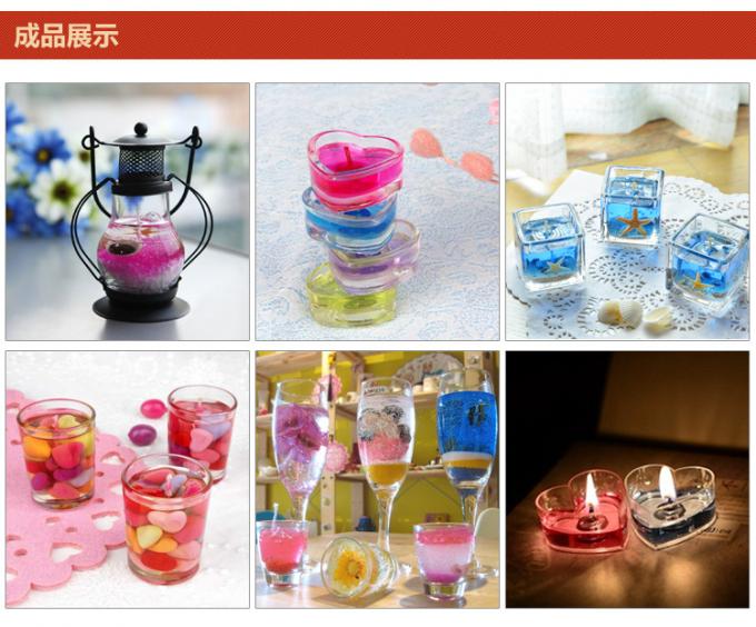 Different color gel wax for making gel wax candles