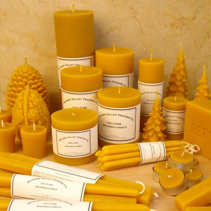 Yellow beeswax for making natural candles