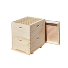 10 Frames Beekeeping Wooden Langstroth Beehive Bee hive Two Layer Hive Deep Bee Box