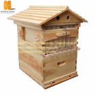 Manufactruer supply china fire&Pine Langstroth hive with 7pcs self-flowing honey hive frames