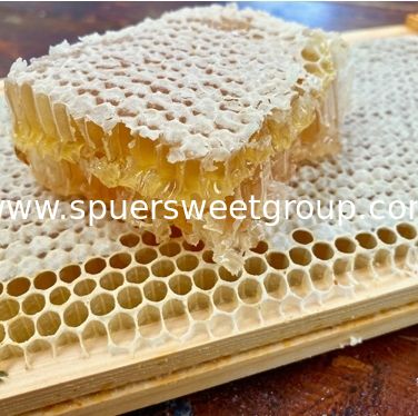100% Pure Combing Honeycomb Airtight Food Grade Raw Honeycomb Taste Crunchy Chewy Jujube Honey Nature Unprocessed Bottle