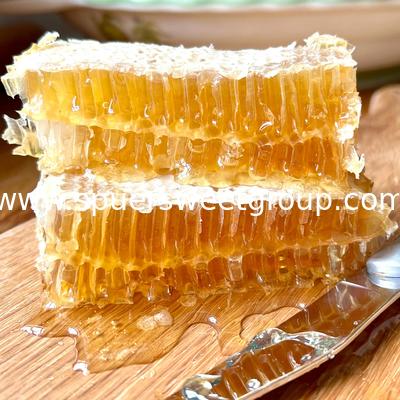 100% Pure Combing Honeycomb Airtight Food Grade Raw Honeycomb Taste Crunchy Chewy Jujube Honey Nature Unprocessed Bottle