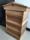 Western Red Cedar National beehive with flat roof Gable roof deep brood hive stand