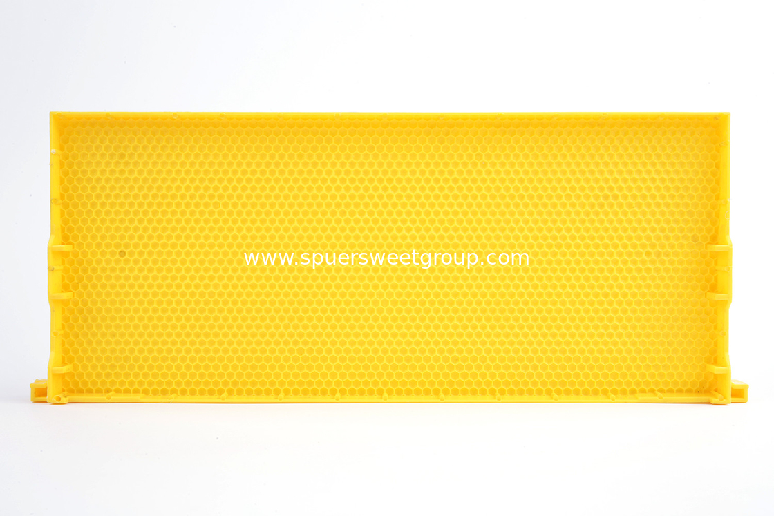 Yellow/white plastic beeswax foundation comb sheet