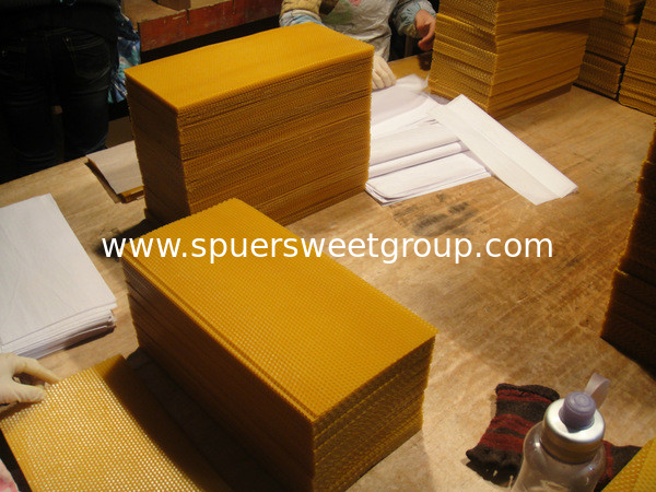 100% pure natural beeswax comb sheet supplier