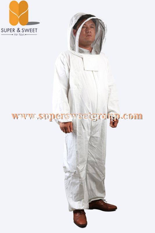 Full Body Professional Beekeeping Cotton  Bee Keeping Suit + Veil Hood/overall