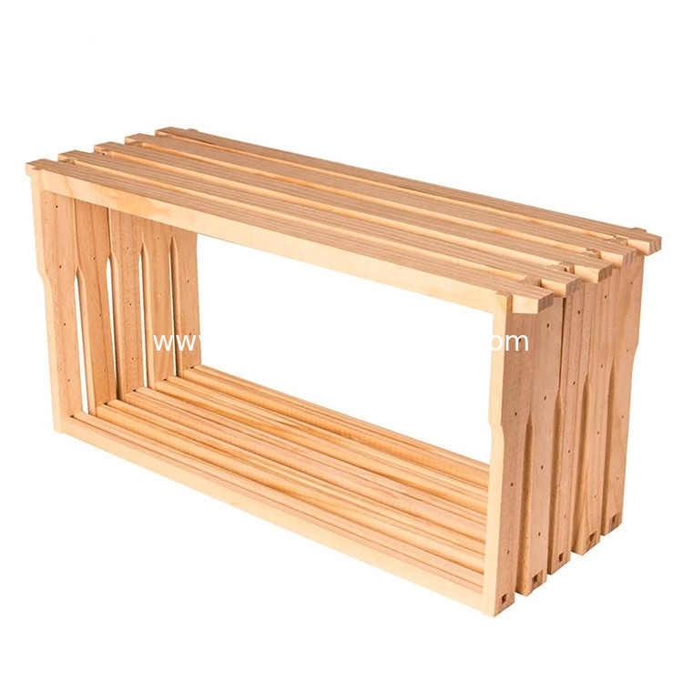 Custom size high quality pine wooden honey bee deep hive frames