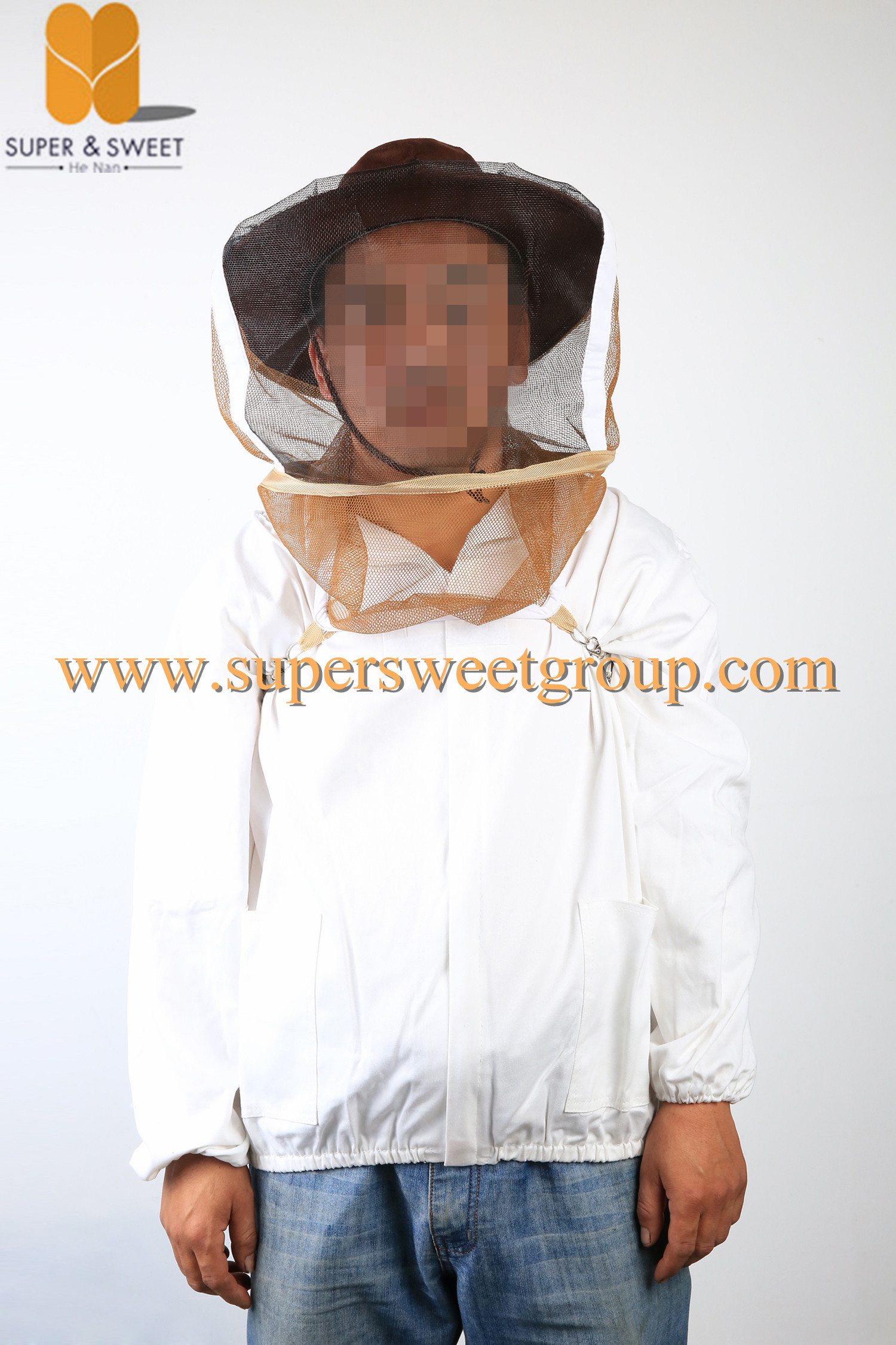 China bee suit/bee protective clothing bee jacket with veil